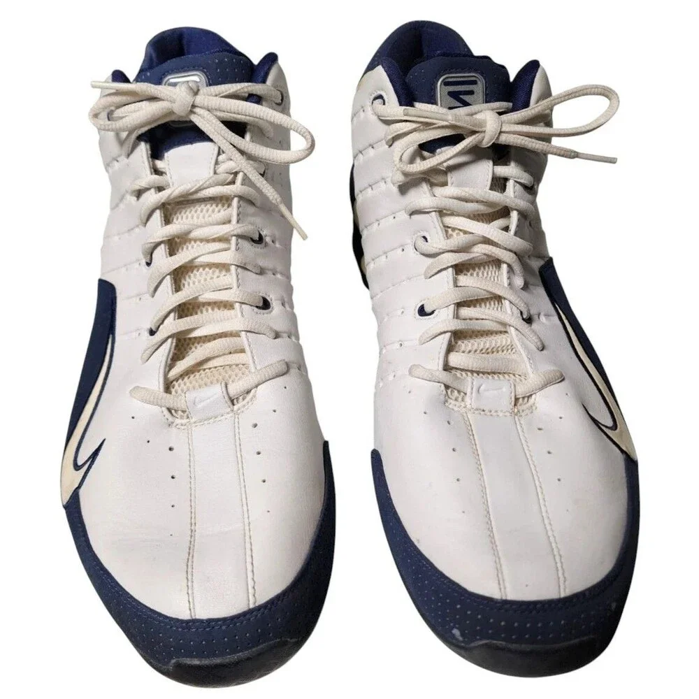 NIKE Shox Vintage 2004 Size 16 Leather High Top Sneakers EU 50.5